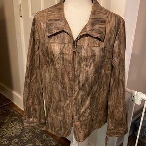 Birch Hill wood camo look jacket size L